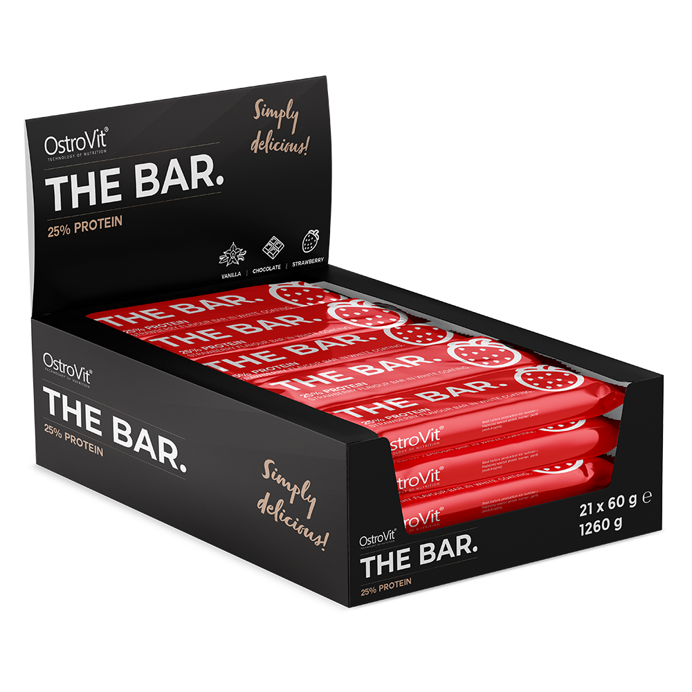 THE BAR. 21 x 60 g BOX strawberry